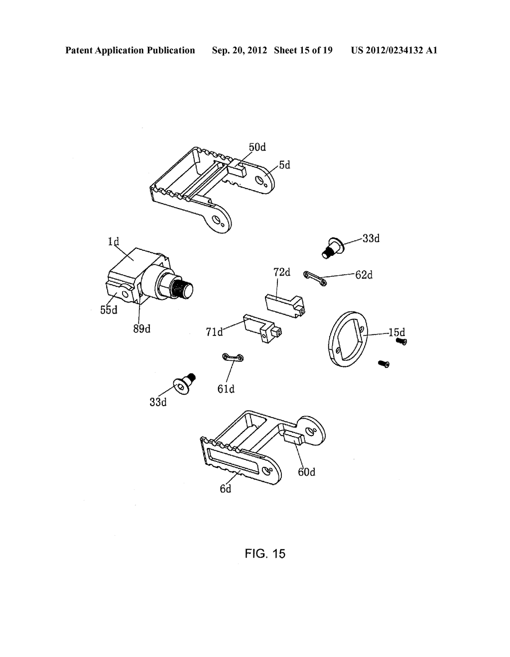 CONTROLLING DEVICE FOR SYNCHRONOUS FOLDING PEDALS FOR BICYCLE - diagram, schematic, and image 16