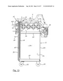 PRESS HAVING AT LEAST ONE COLLECTOR WAGON THAT CAN BE COUPLED AND     UNCOUPLED diagram and image