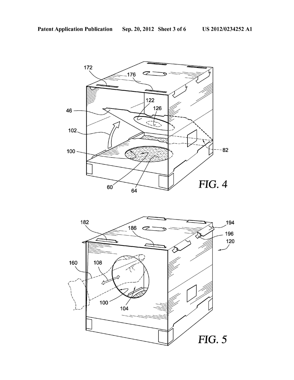 COVERED, ENCLOSED, COLLAPSIBLE, SHIPPABLE, DISPOSABLE ANIMAL LITTER BOX - diagram, schematic, and image 04