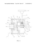 WATER CHANNEL SWITCHING STRUCTURE FOR A FAUCET diagram and image