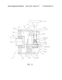 WATER CHANNEL SWITCHING STRUCTURE FOR A FAUCET diagram and image