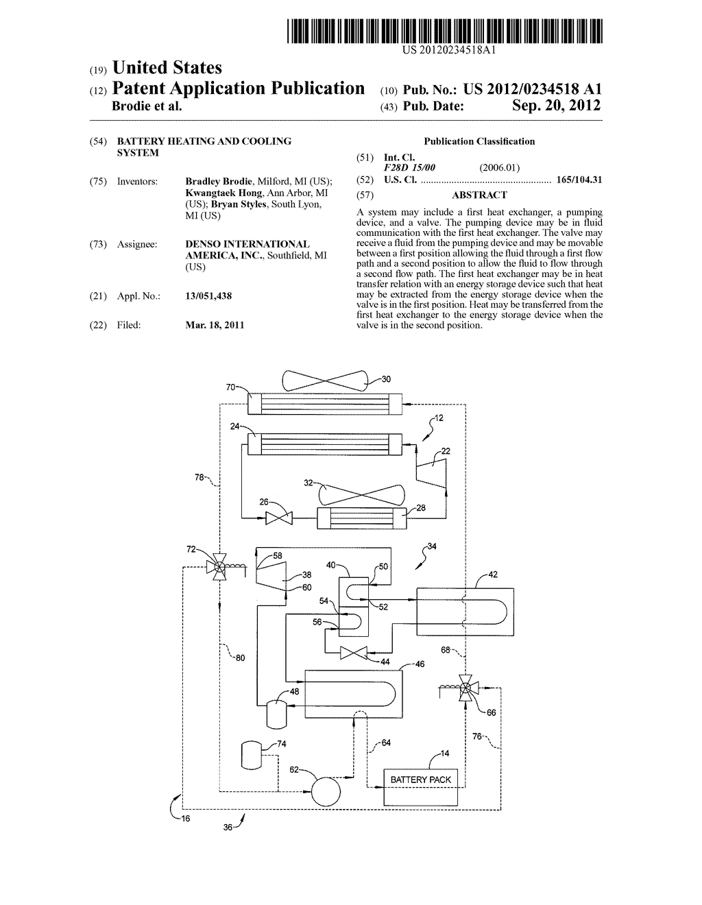 BATTERY HEATING AND COOLING SYSTEM - diagram, schematic, and image 01