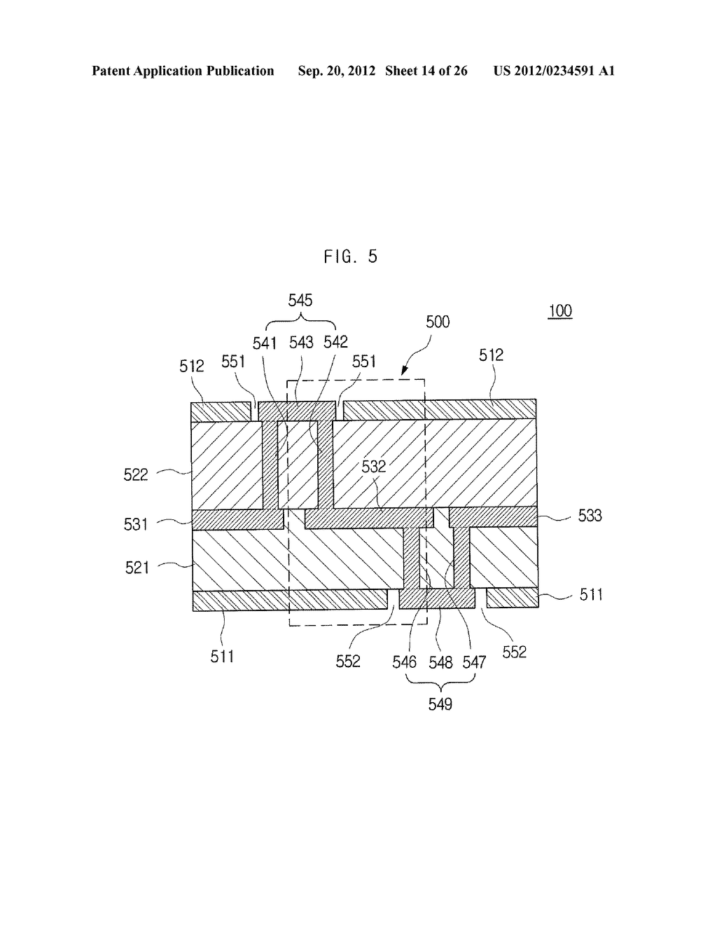 ELECTROMAGNETIC BANDGAP STRUCTURE AND PRINTED CIRCUIT BOARD - diagram, schematic, and image 15