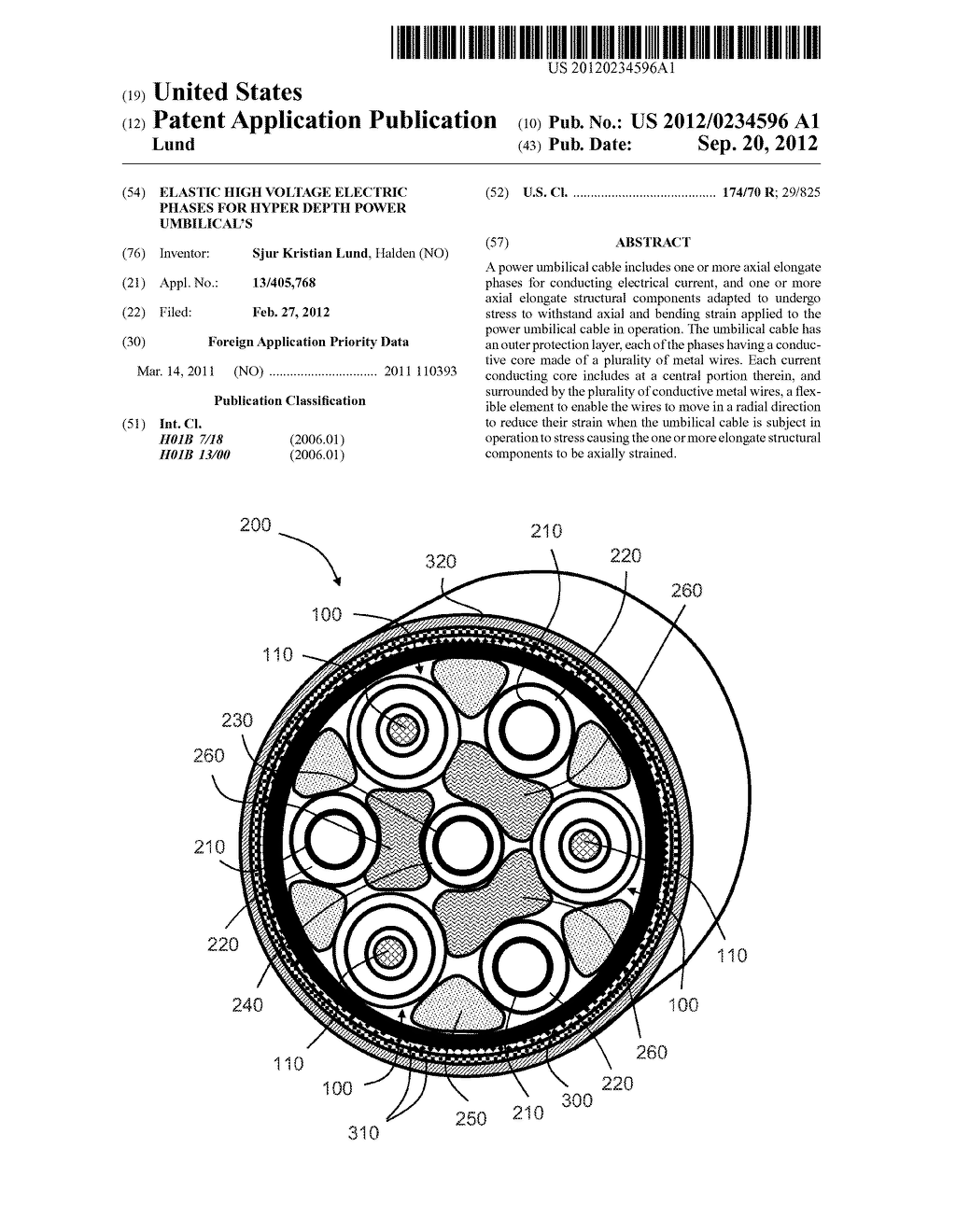 ELASTIC HIGH VOLTAGE ELECTRIC PHASES FOR HYPER DEPTH POWER UMBILICAL'S - diagram, schematic, and image 01