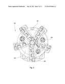 Timed Steering Nozzle on a Downhole Drill Bit diagram and image