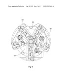 Timed Steering Nozzle on a Downhole Drill Bit diagram and image