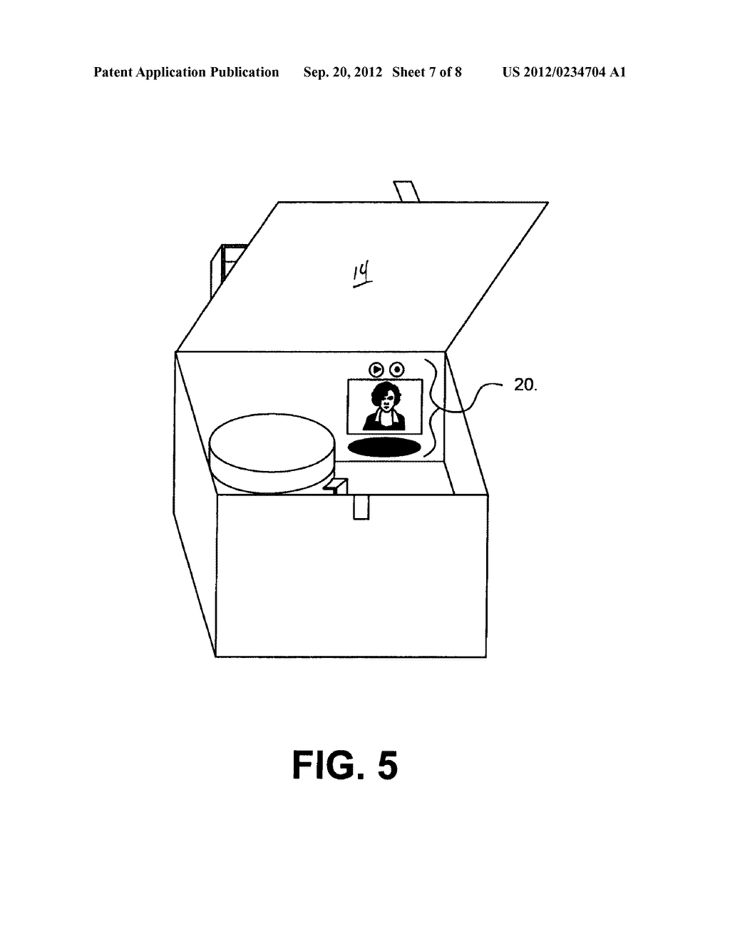 FOOD CONTAINER WITH MEDIA PLAYER - diagram, schematic, and image 08