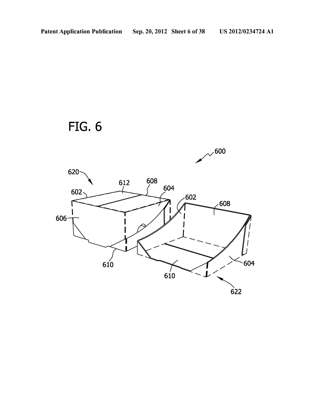 SHIPPING AND DISPLAY CONTAINER AND BLANK FOR FORMING SAME - diagram, schematic, and image 07