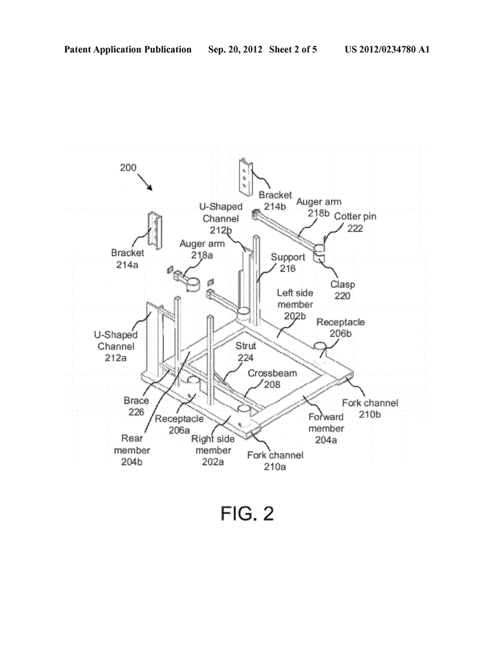 COMPACT PORTABLE AUGER RACK FOR SINGLE-OPERATOR FUNCTION - diagram, schematic, and image 03