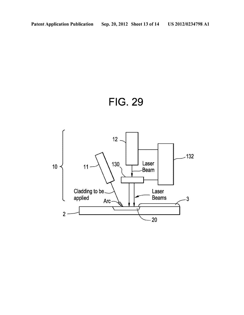 CLADDING APPLICATION METHOD AND APPARATUS USING HYBRID LASER PROCESS - diagram, schematic, and image 14