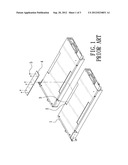 STRUCTURE FOR COMBINING TWO SETS OF HALF-WIDTH RACK-TYPE MACHINE CASES TO     FORM A FULL-WIDTH MACHINE CASE diagram and image