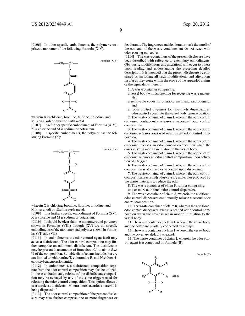 WASTE CONTAINER WITH ODOR CONTROL - diagram, schematic, and image 14