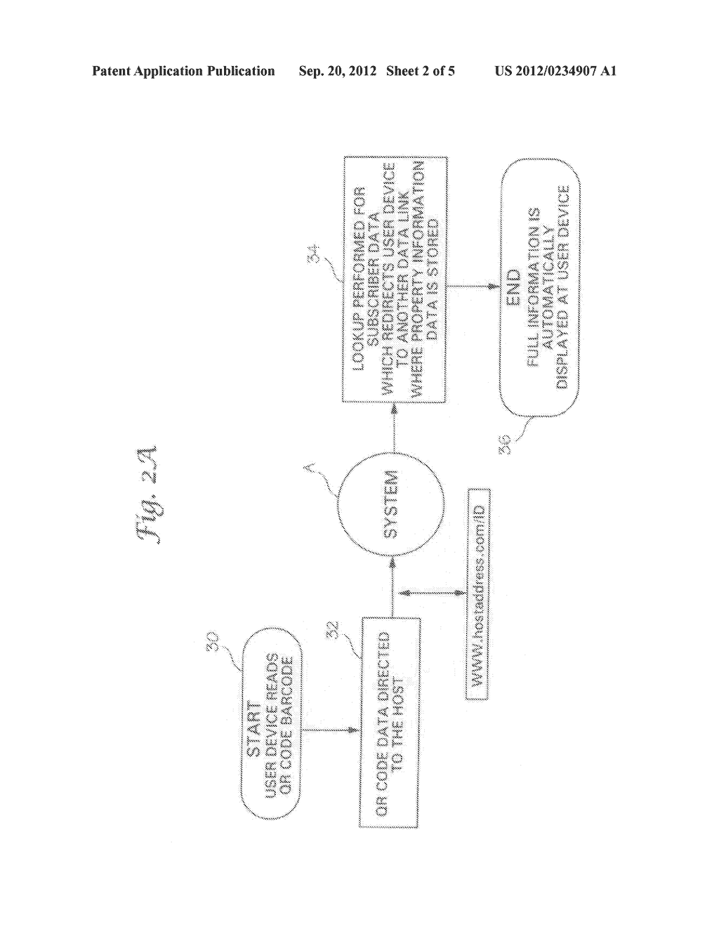 System and process for managing hosting and redirecting the data output of     a 2-D QR barcode - diagram, schematic, and image 03