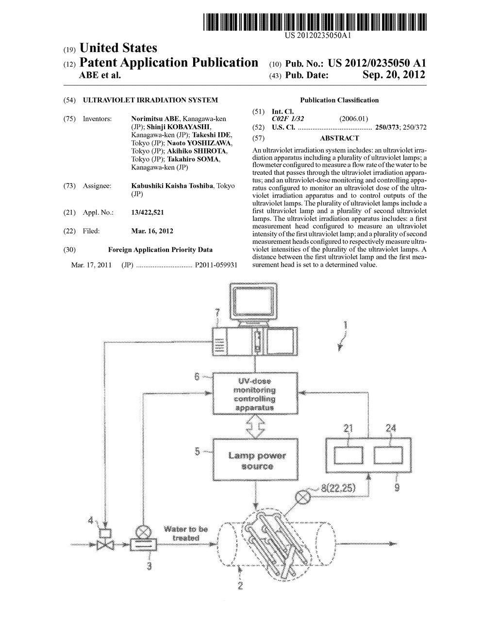 ULTRAVIOLET IRRADIATION SYSTEM - diagram, schematic, and image 01