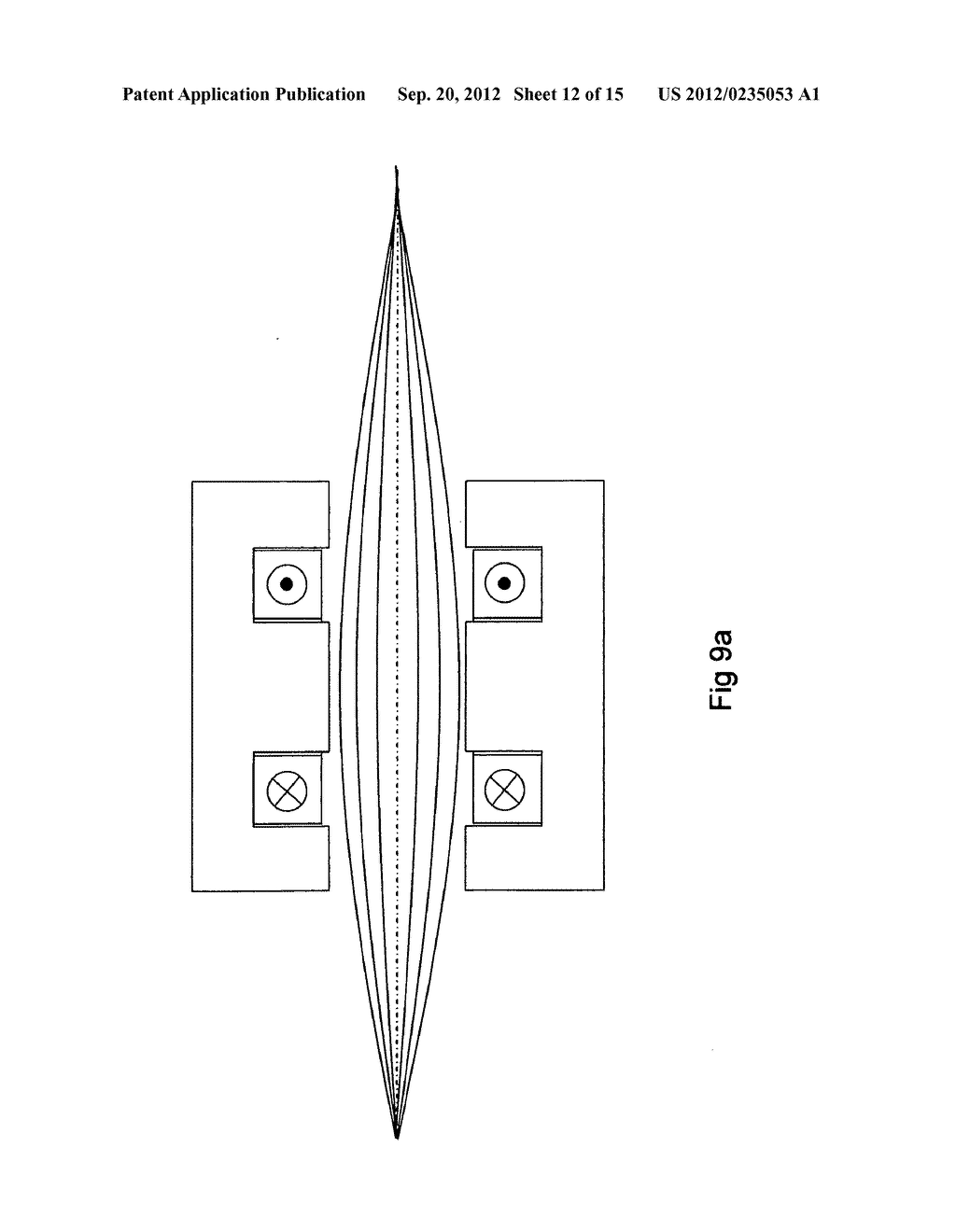 Mass analyzer apparatus and systems operative for focusing ribbon ion     beams and for separating desired ion species from unwanted ion species in     ribbon ion beams - diagram, schematic, and image 13