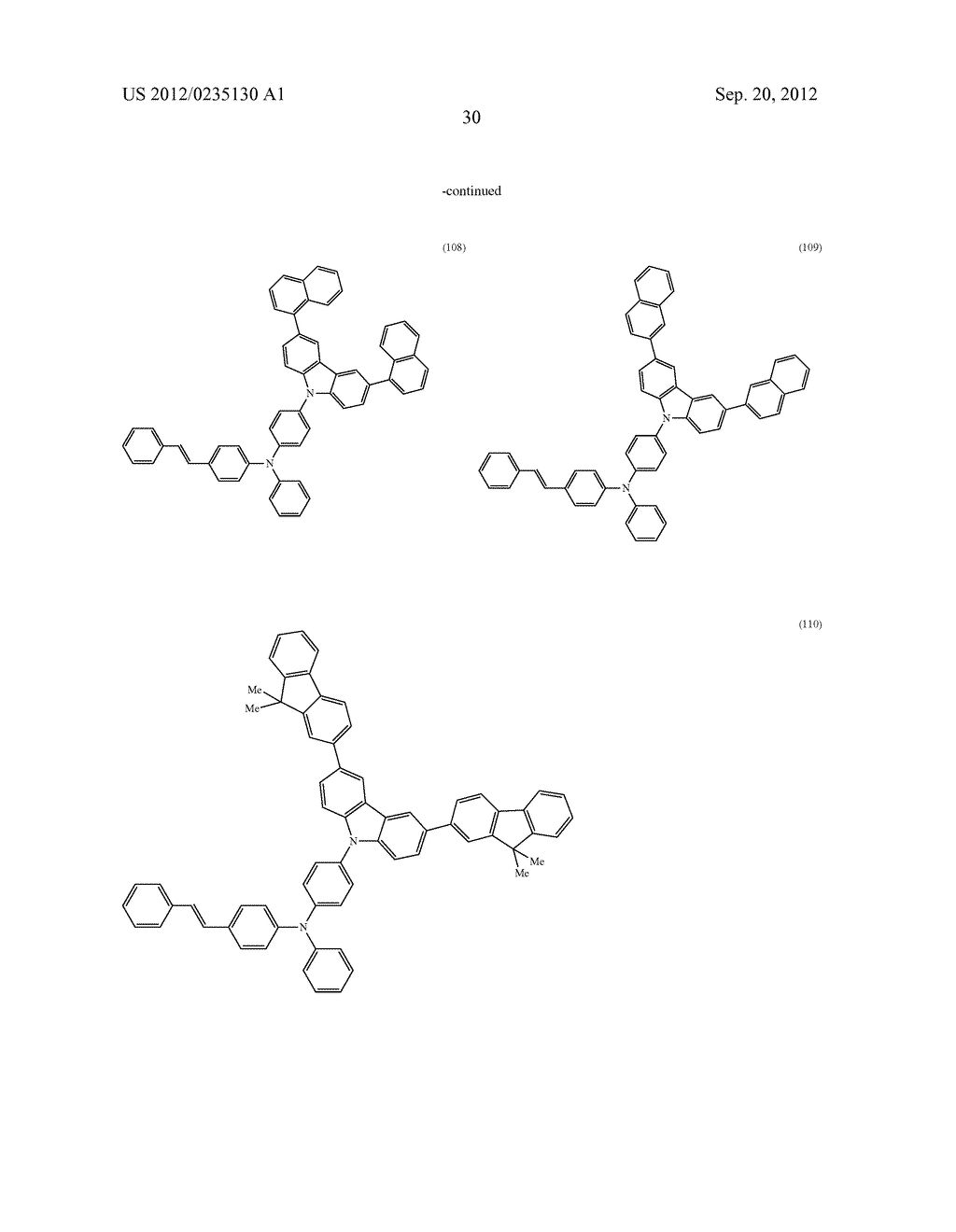 Stilbene Derivatives, Light-Emitting Element and Light-Emitting Device - diagram, schematic, and image 62