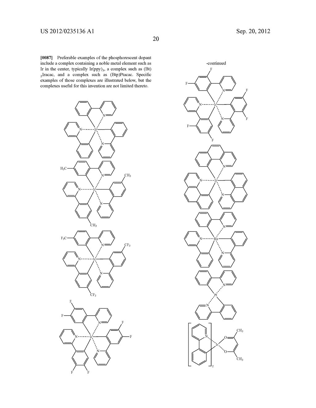 ORGANIC ELECTROLUMINESCENT DEVICE - diagram, schematic, and image 25