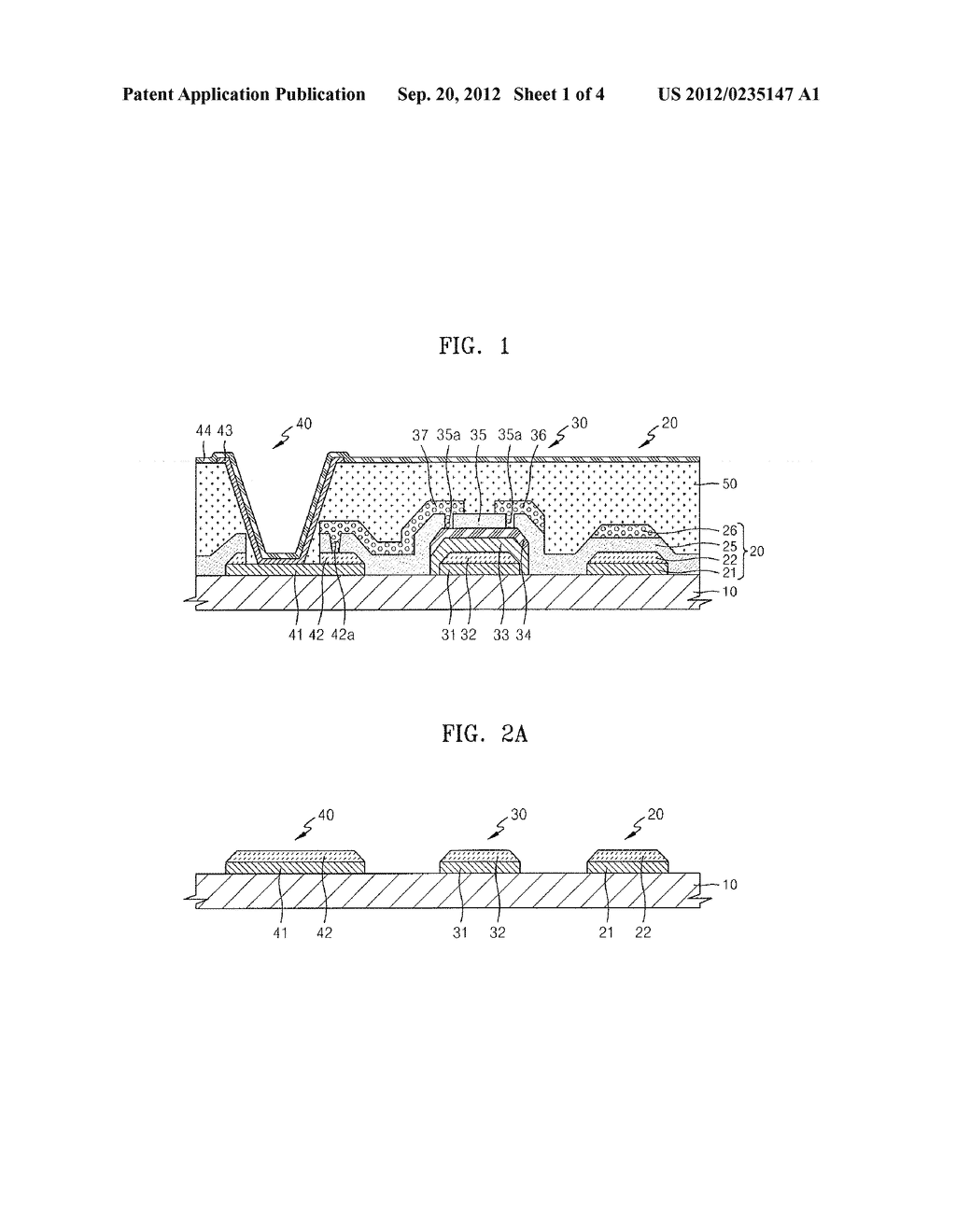 ORGANIC LIGHT-EMITTING DISPLAY DEVICE AND METHOD OF MANUFACTURING THE SAME - diagram, schematic, and image 02