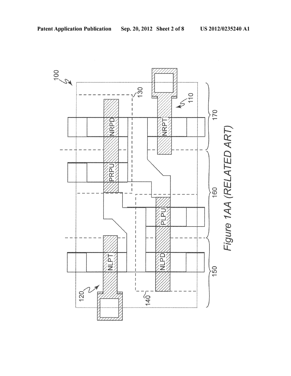 HIGH DENSITY SIX TRANSISTOR FINFET SRAM CELL LAYOUT - diagram, schematic, and image 03