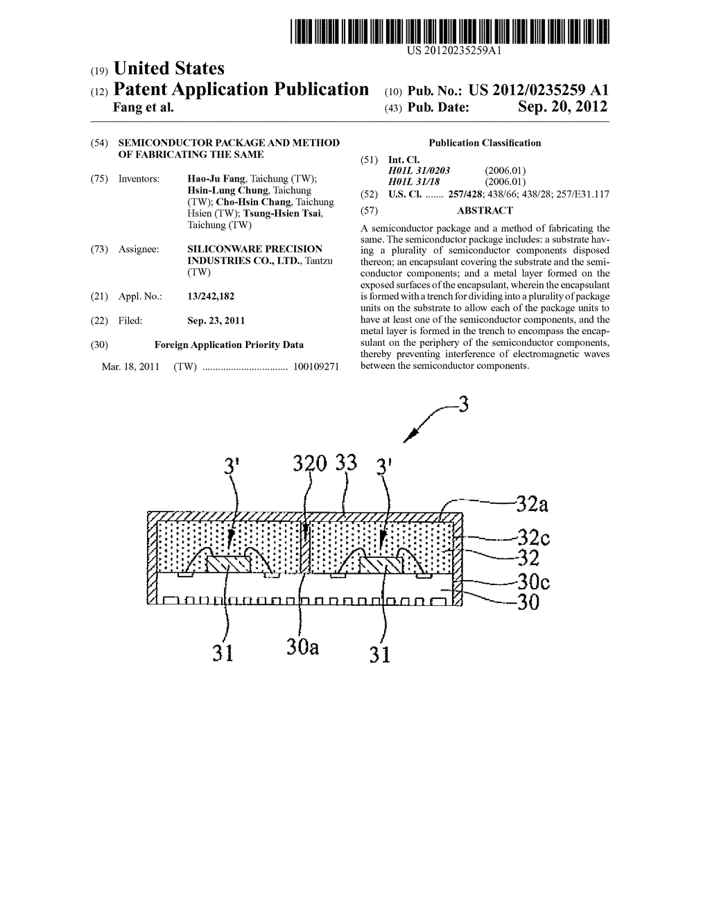 SEMICONDUCTOR PACKAGE AND METHOD OF FABRICATING THE SAME - diagram, schematic, and image 01