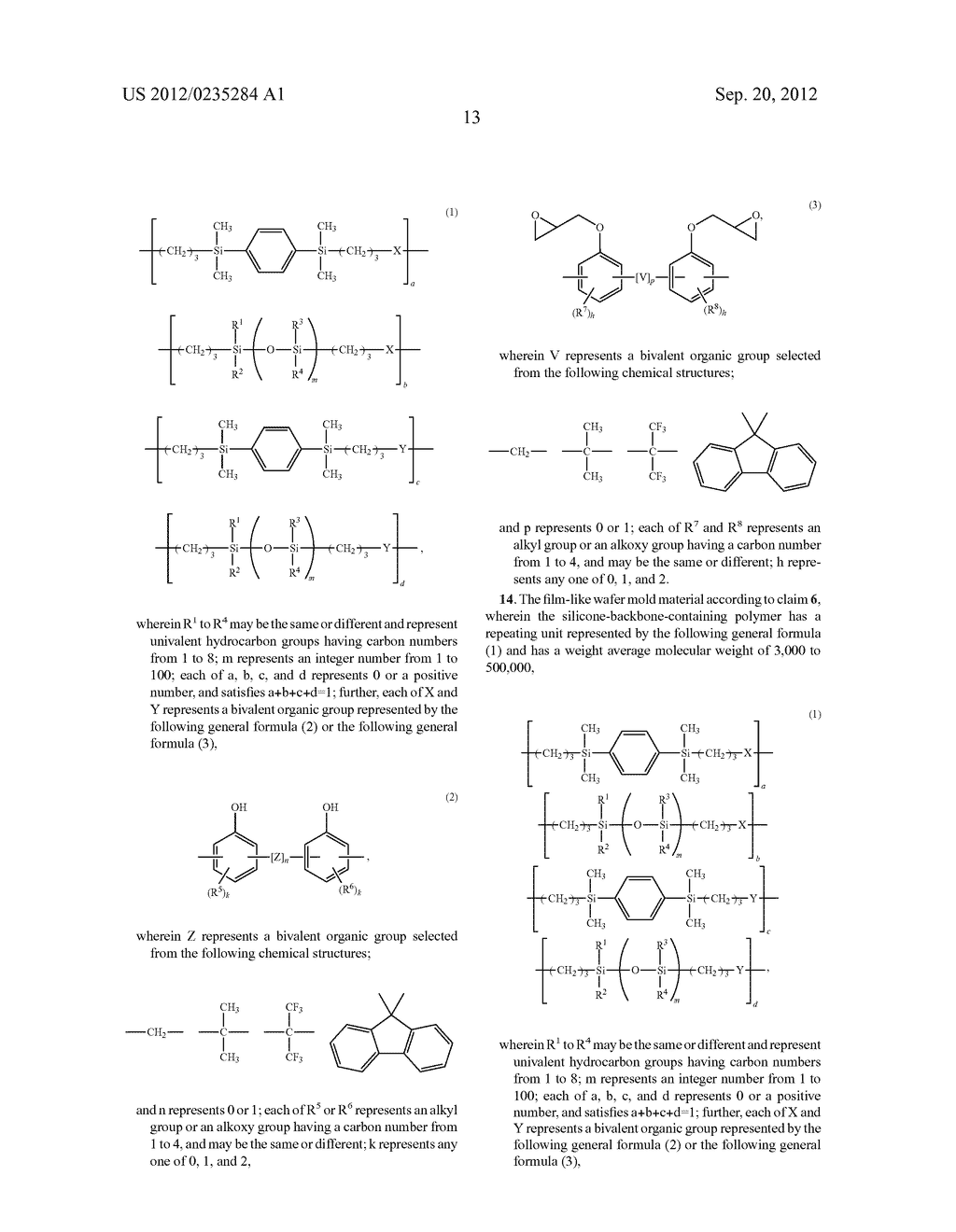 FILM-LIKE WAFER MOLD MATERIAL, MOLDED WAFER, AND SEMICONDUCTOR DEVICE - diagram, schematic, and image 14