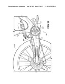 BICYCLE FRAME WITH ADJUSTABLE SUSPENSION COMPONENTS diagram and image