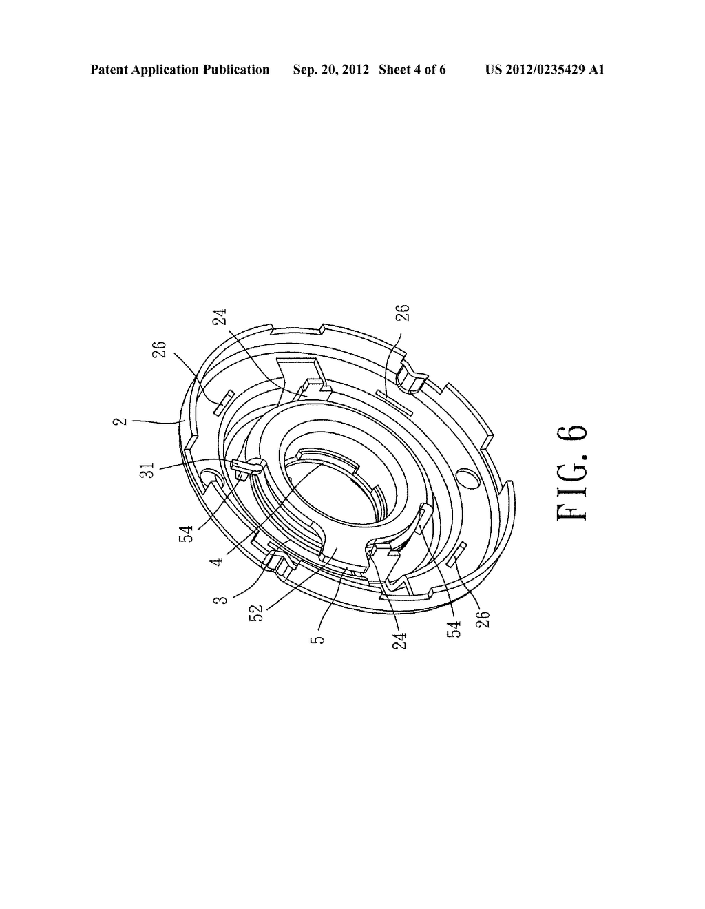 HANDLE-RETURNING DEVICE FOR A CYLINDER LOCK ASSEMBLY - diagram, schematic, and image 05