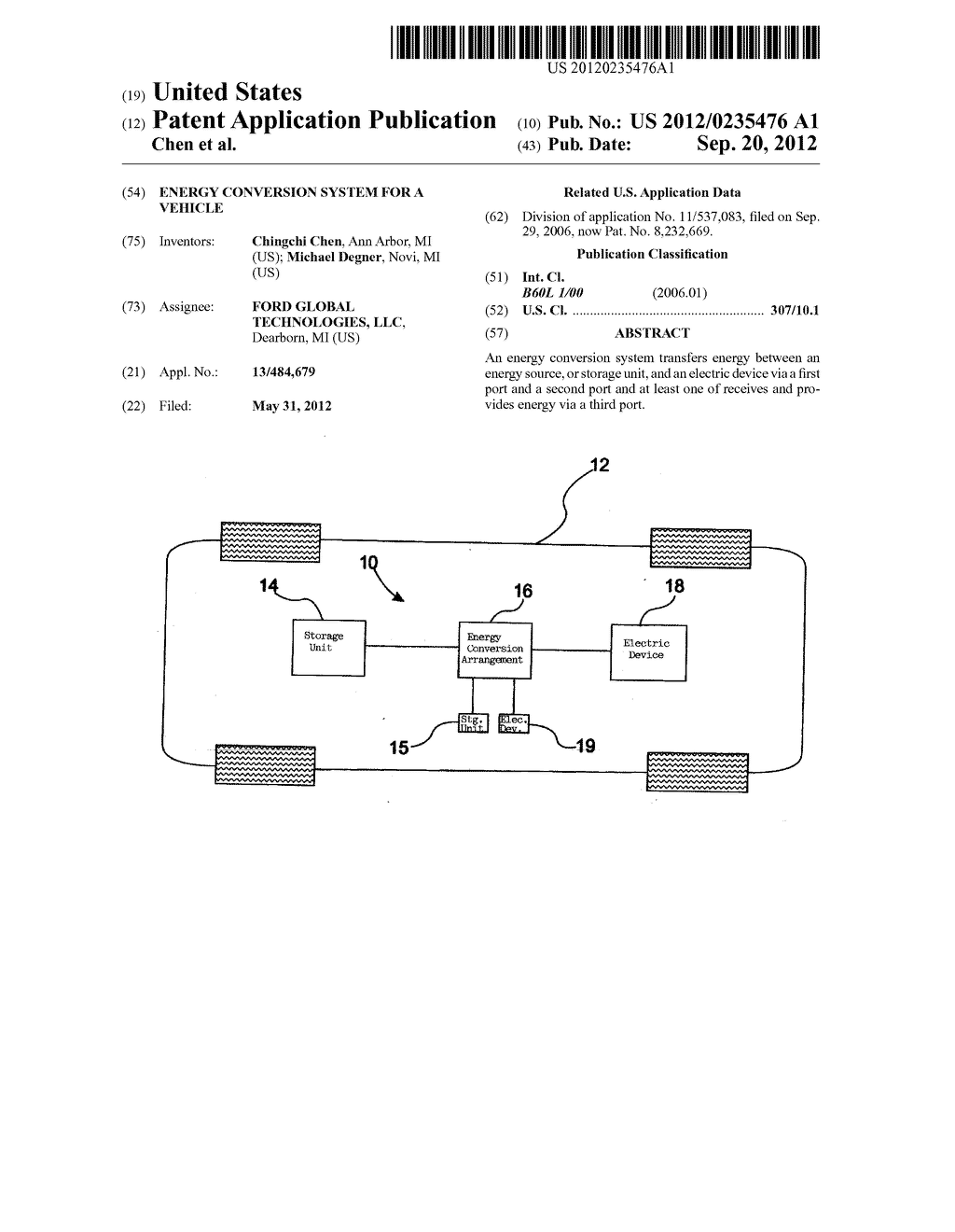 ENERGY CONVERSION SYSTEM FOR A VEHICLE - diagram, schematic, and image 01