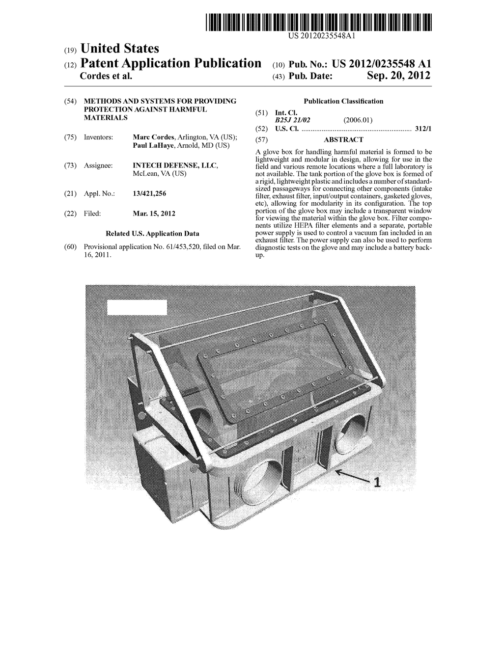 Methods and Systems For Providing Protection Against Harmful Materials - diagram, schematic, and image 01