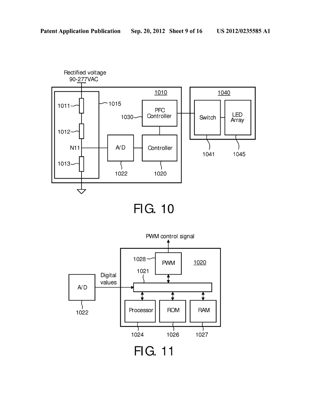 METHOD AND APPARATUS SELECTIVELY DETERMINING UNIVERSAL VOLTAGE INPUT FOR     SOLID STATE LIGHT FIXTURES - diagram, schematic, and image 10