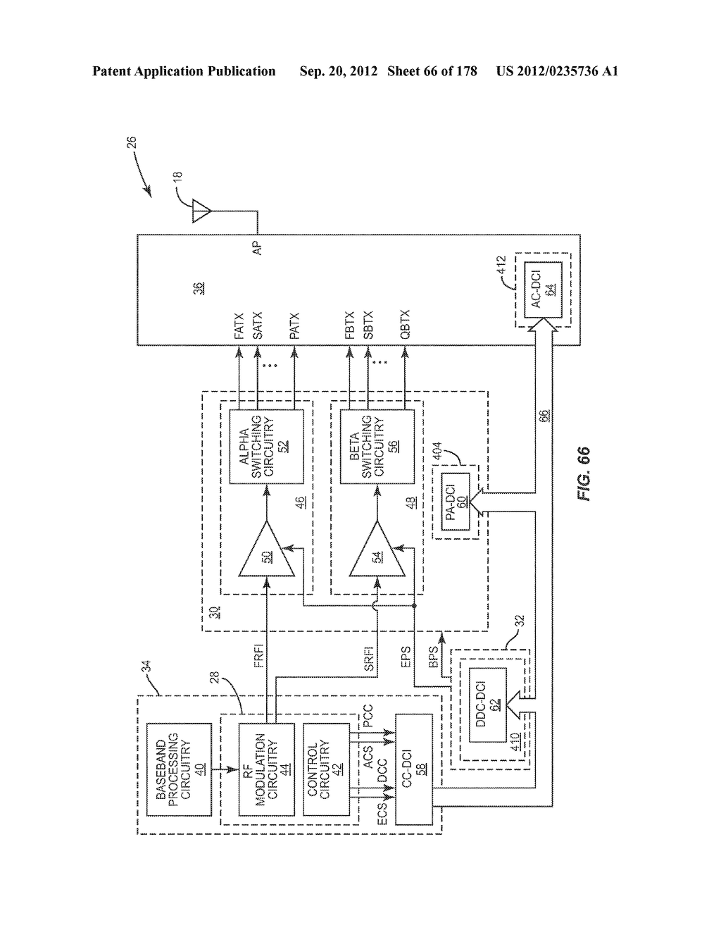 CHARGE PUMP BASED POWER AMPLIFIER ENVELOPE POWER SUPPLY AND BIAS POWER     SUPPLY - diagram, schematic, and image 67