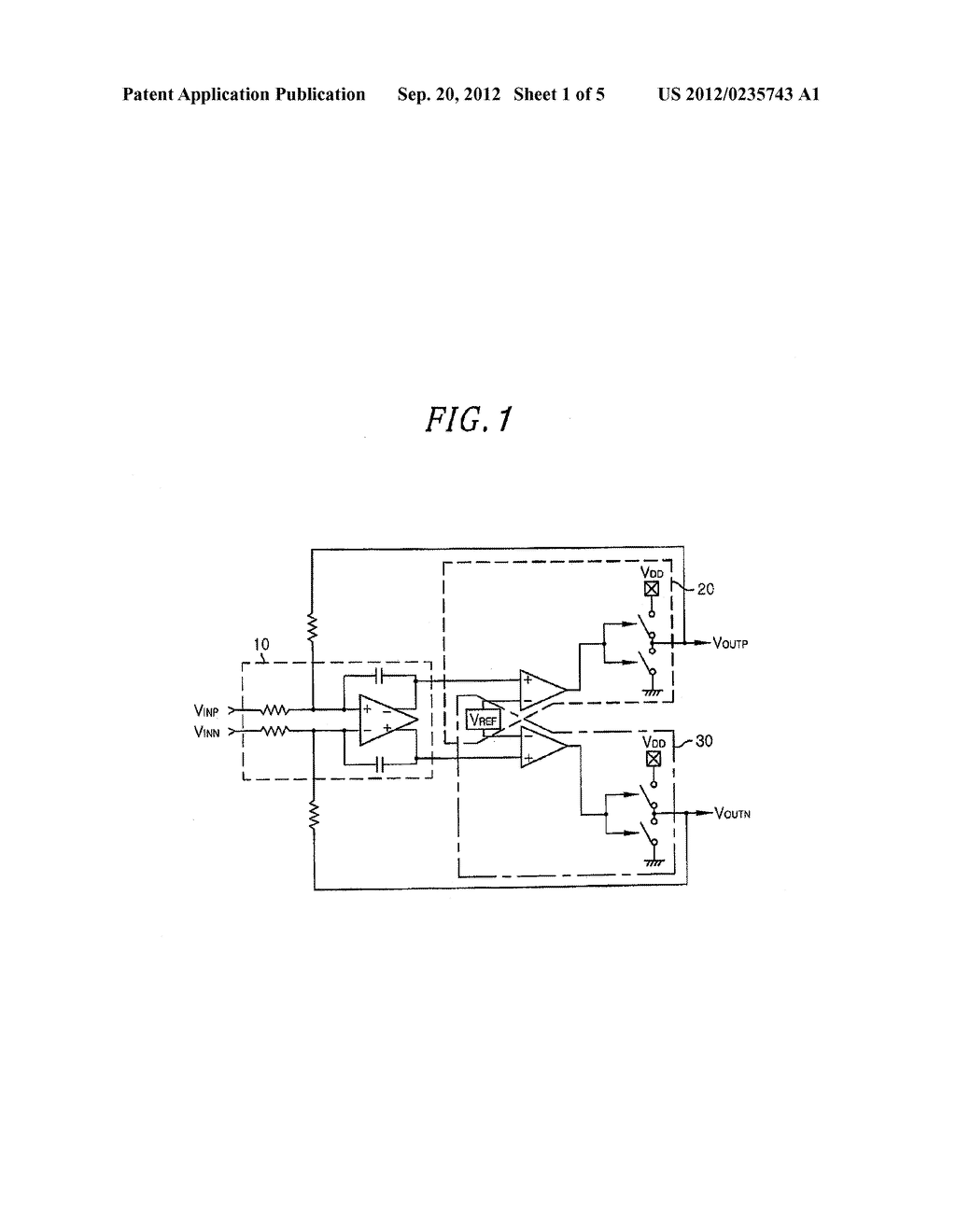 APPARATUS FOR OUTPUTTING SYMMETRICAL SIGNAL AND AMPLIFIER CIRCUIT - diagram, schematic, and image 02