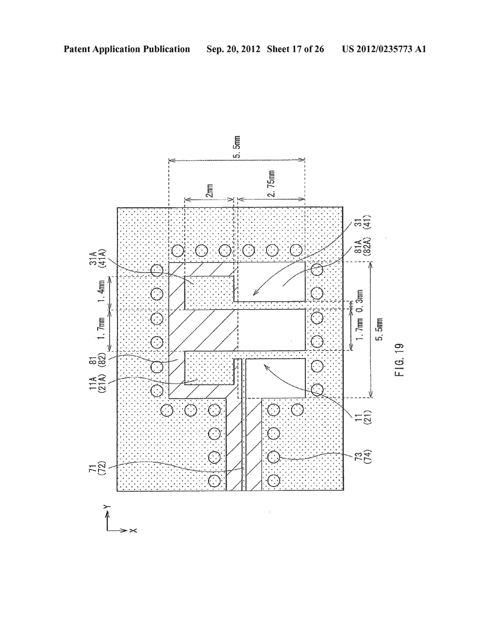 SIGNAL TRANSMISSION DEVICE, FILTER, AND INTER-SUBSTRATE COMMUNICATION     DEVICE - diagram, schematic, and image 18