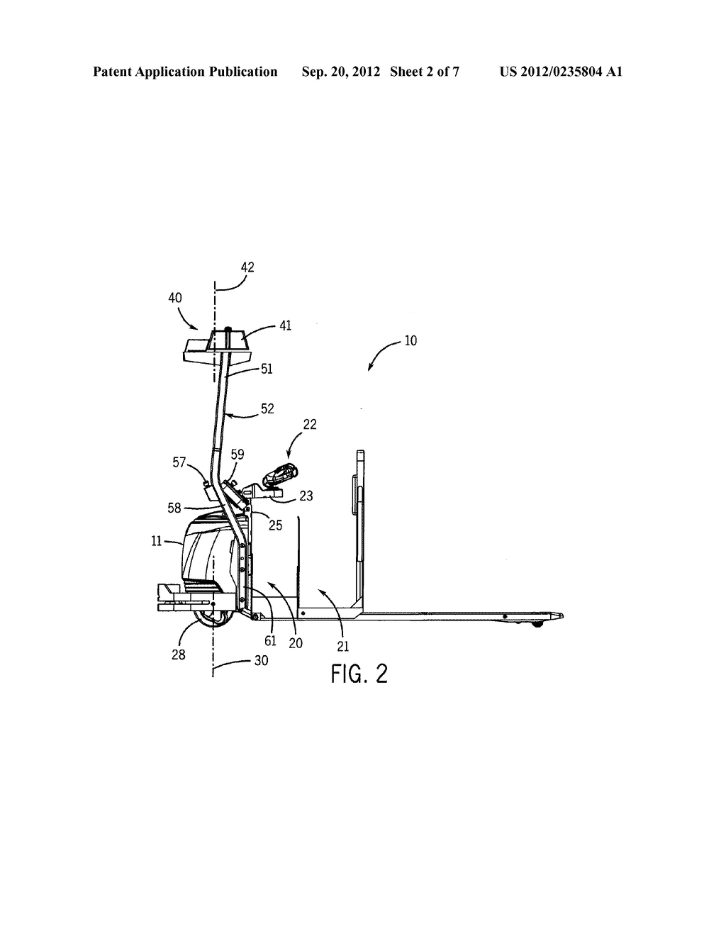 MAST AND INTEGRAL DISPLAY MOUNT FOR A MATERIAL HANDLING VEHICLE - diagram, schematic, and image 03