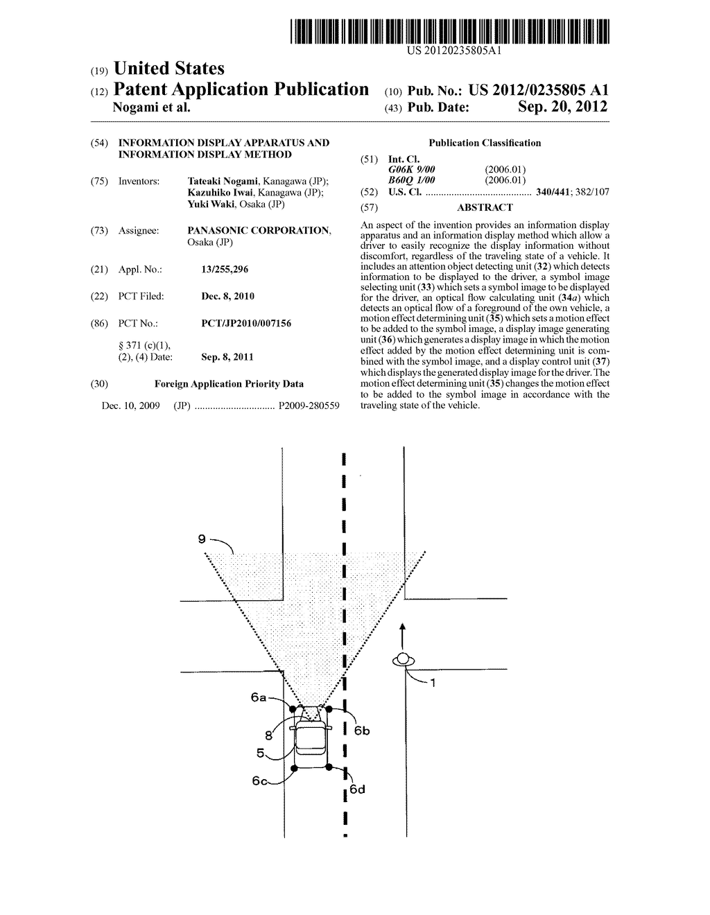 INFORMATION DISPLAY APPARATUS AND INFORMATION DISPLAY METHOD - diagram, schematic, and image 01