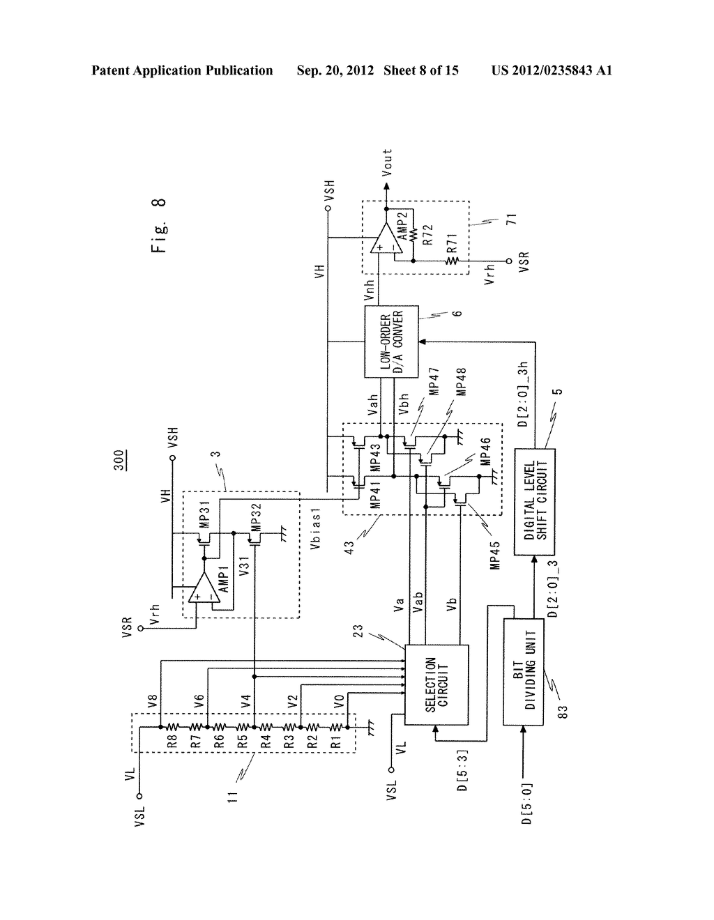 DIGITAL-TO-ANALOG CONVERTER AND CIRCUIT - diagram, schematic, and image 09