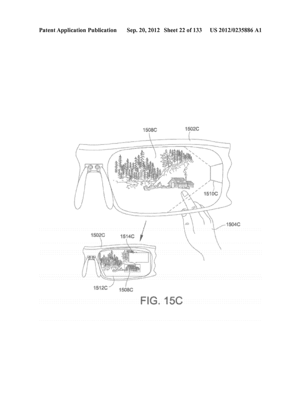 SEE-THROUGH NEAR-EYE DISPLAY GLASSES WITH A SMALL SCALE IMAGE SOURCE - diagram, schematic, and image 23