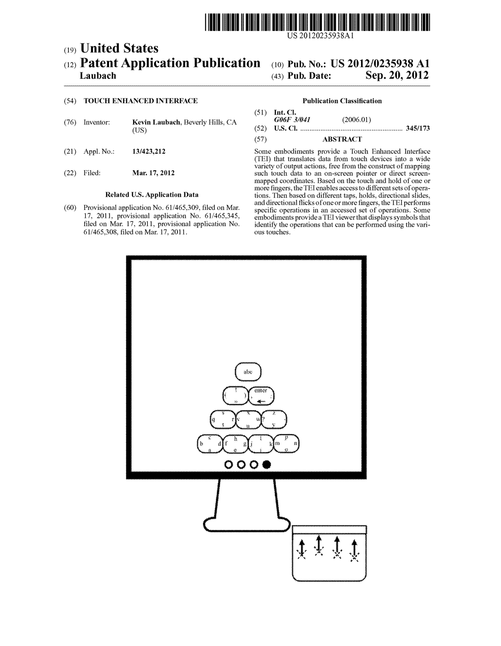 Touch Enhanced Interface - diagram, schematic, and image 01