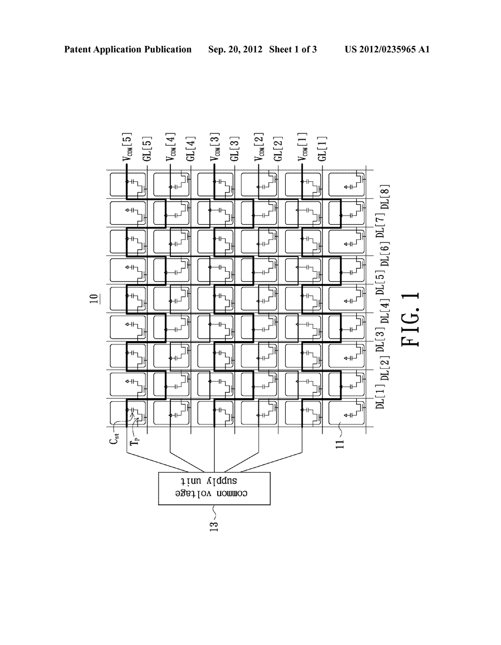 LIQUID CRYSTAL DISPLAY DEVICE FREE OF UPPER SUBSTRATE ELECTRODE AND     DRIVING METHOD THEREOF - diagram, schematic, and image 02