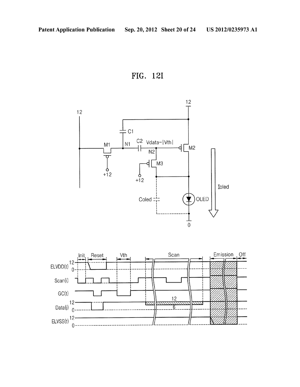 ORGANIC LIGHT-EMITTING DISPLAY APPARATUS AND METHOD OF DRIVING THE SAME - diagram, schematic, and image 21