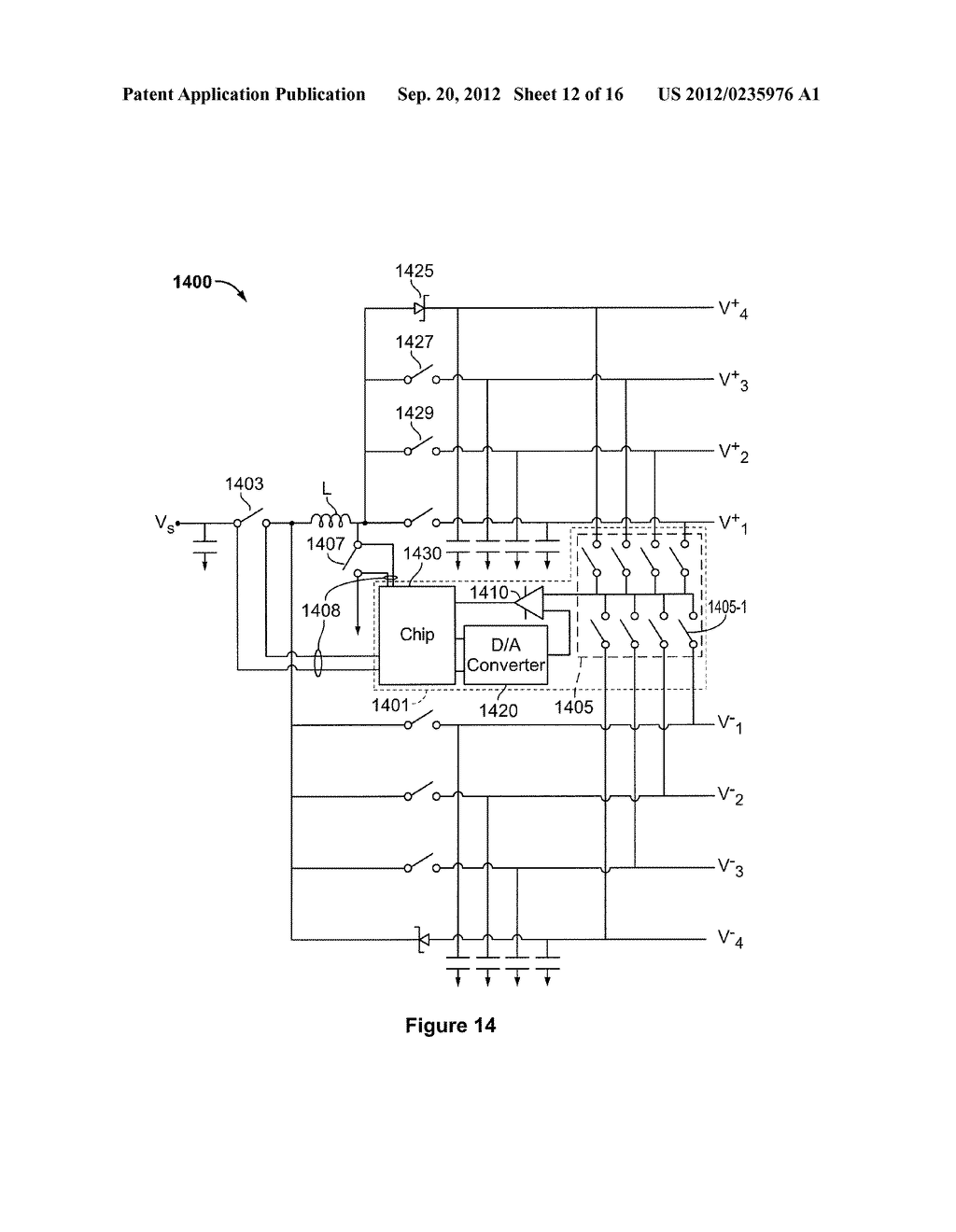 SYSTEM AND METHOD FOR PROVIDING POSITIVE AND NEGATIVE VOLTAGES FROM A     SINGLE INDUCTOR - diagram, schematic, and image 13