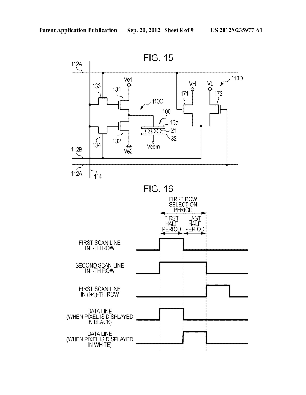 ELECTRO-OPTICAL APPARATUS, METHOD FOR DRIVING ELECTRO-OPTICAL APPARATUS,     APPARATUS FOR CONTROLLING ELECTRO-OPTICAL APPARATUS, AND ELECTRONIC     APPARATUS - diagram, schematic, and image 09