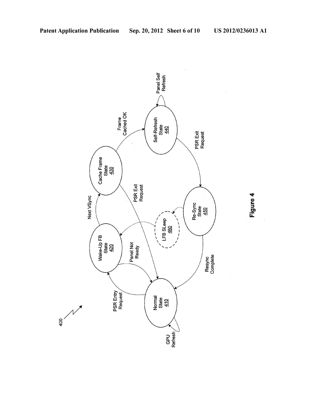 METHOD AND APPARATUS FOR CONTROLLING SPARSE REFRESH OF A SELF-REFRESHING     DISPLAY DEVICE COUPLED TO A GRAPHICS CONTROLLER - diagram, schematic, and image 07