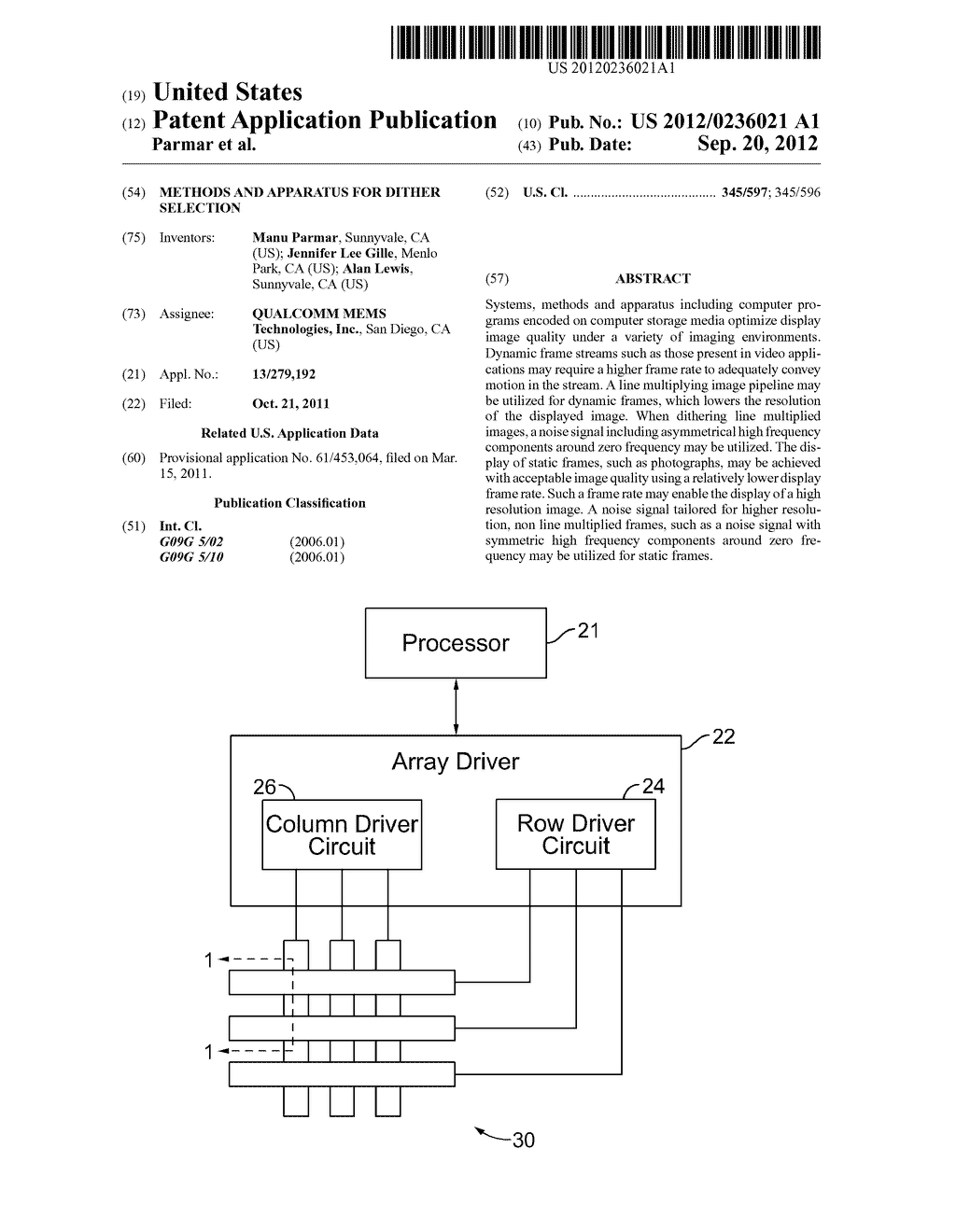 METHODS AND APPARATUS FOR DITHER SELECTION - diagram, schematic, and image 01