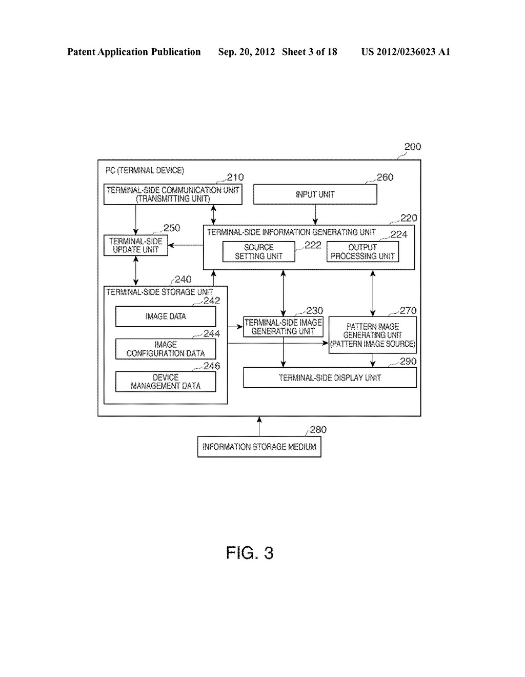 INFORMATION STORAGE MEDIUM, TERMINAL DEVICE, DISPLAY SYSTEM, AND A METHOD     FOR CONTROLLING A TERMINAL DEVICE - diagram, schematic, and image 04