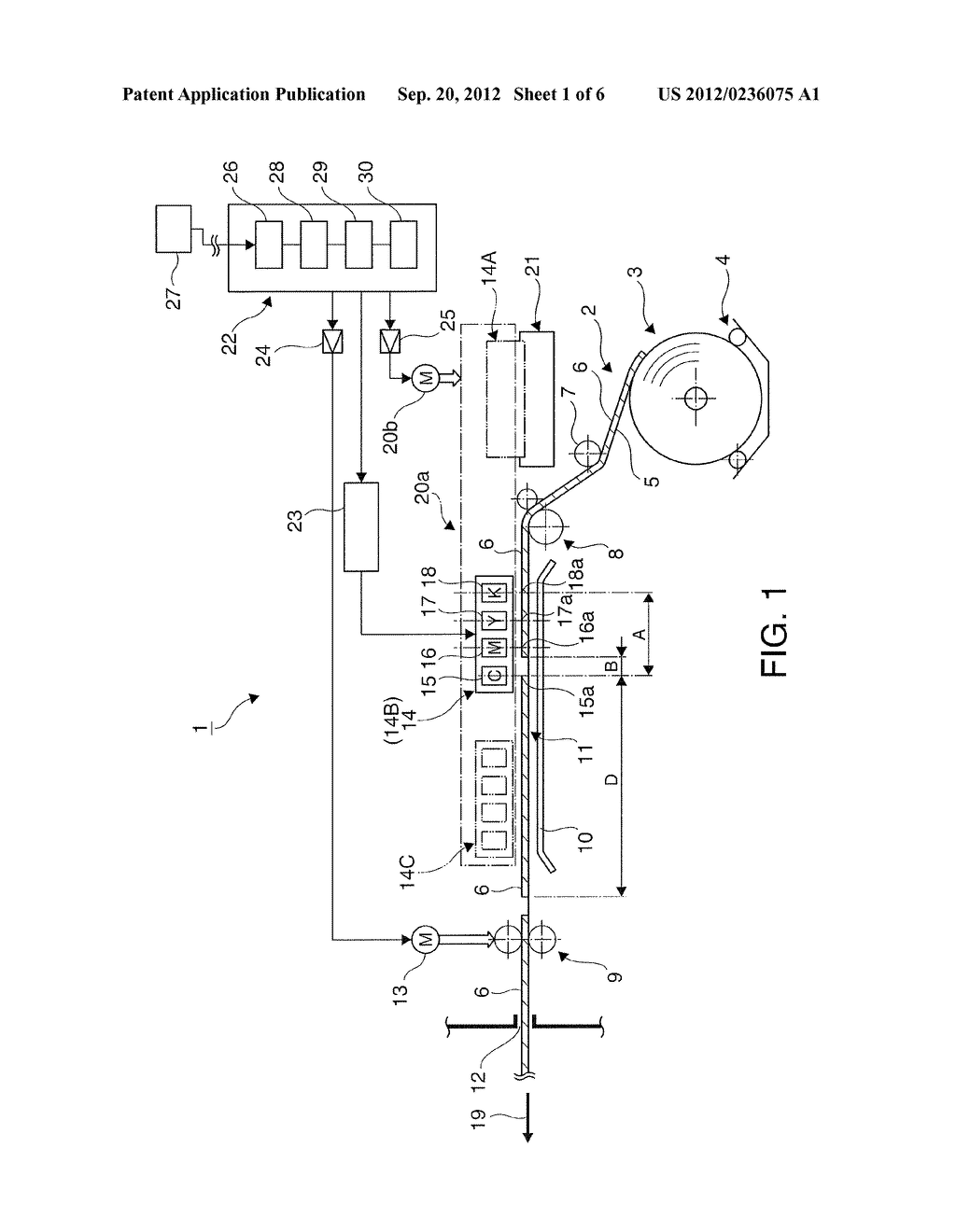 PAPER PRINTING METHOD FOR A LINE PRINTER, AND A LINE PRINTER - diagram, schematic, and image 02