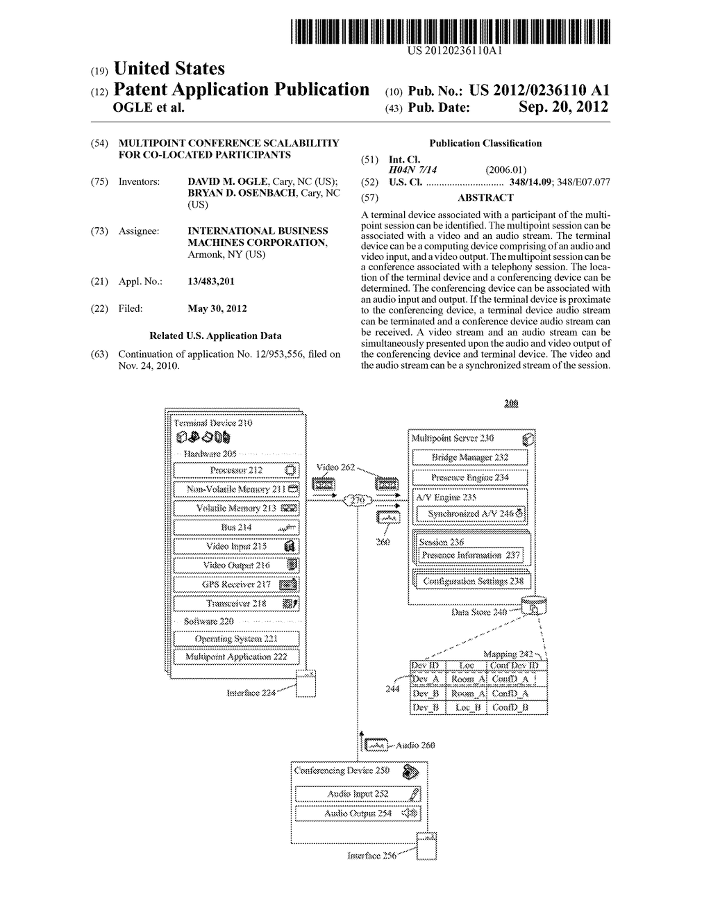 MULTIPOINT CONFERENCE SCALABILITIY FOR CO-LOCATED PARTICIPANTS - diagram, schematic, and image 01