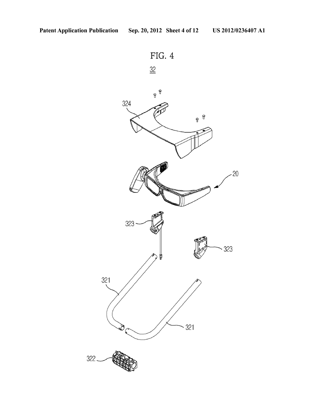 SUPPORT DEVICE FOR THREE-DIMENSIONAL GLASSES - diagram, schematic, and image 05