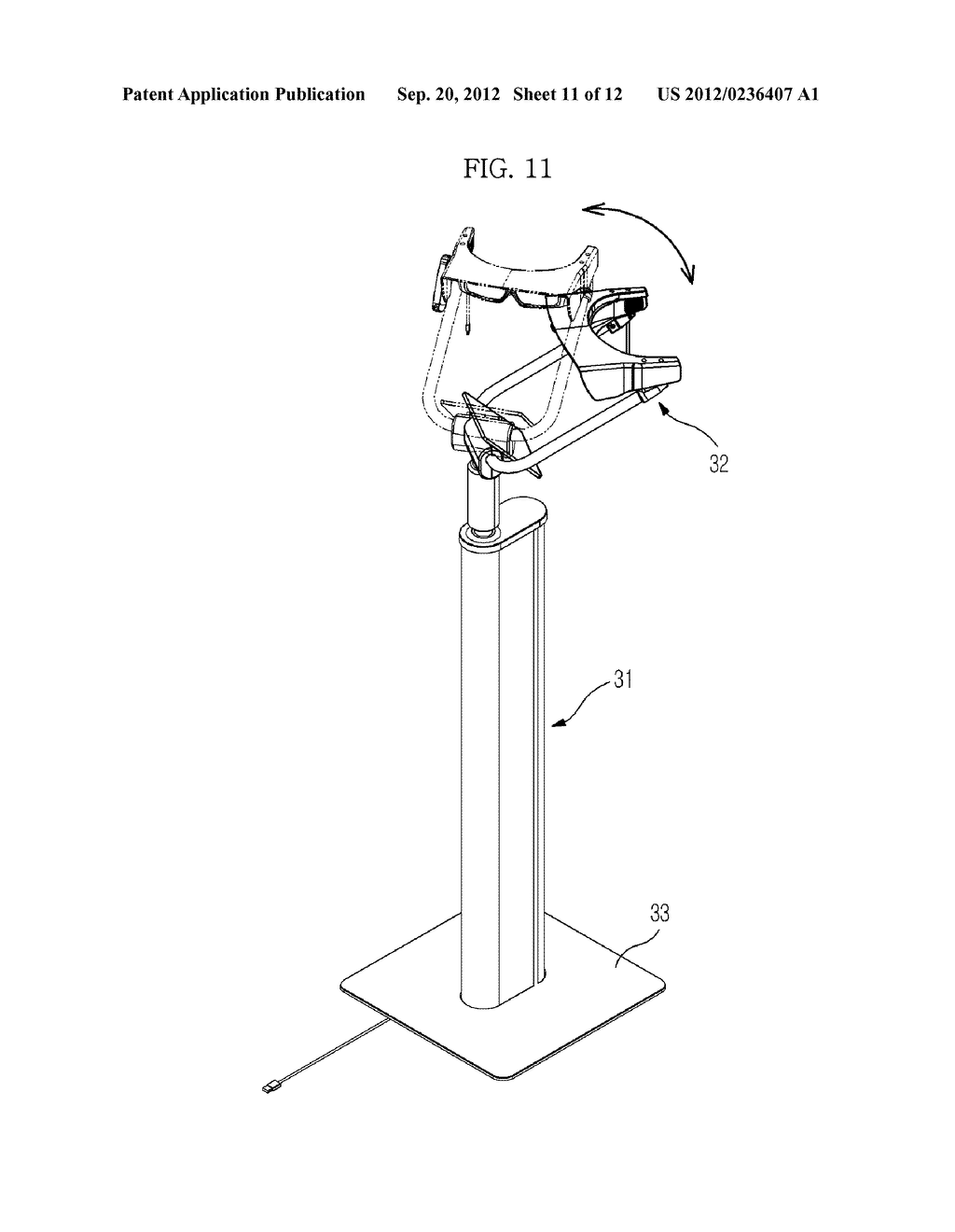 SUPPORT DEVICE FOR THREE-DIMENSIONAL GLASSES - diagram, schematic, and image 12