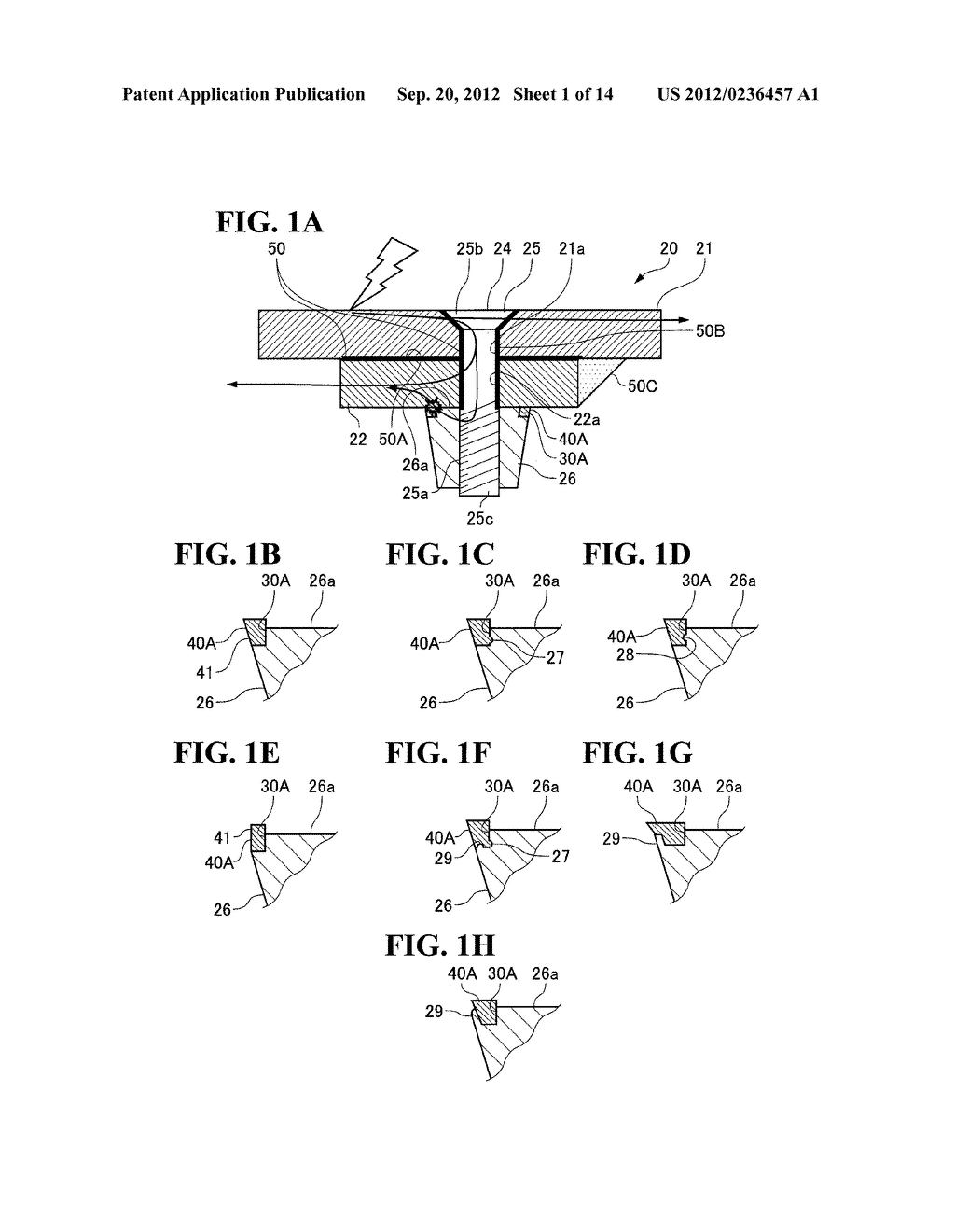 LIGHTNING PROTECTION FASTENER, AIRCRAFT ASSEMBLY, AND METHOD OF     MANUFACTURING AIRCRAFT ASSEMBLY COMPONENT - diagram, schematic, and image 02